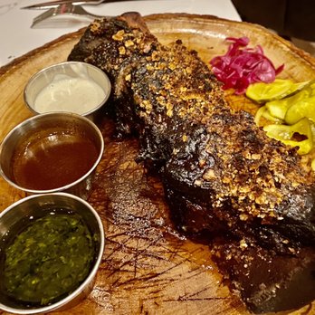 Warren - Smoked Prime Short Rib (On the Bone) w/ Pickled Vegetables - $48 - Whiskey Bars Near Me - Delray Beach, Florida Warren - Smoked Prime Short Rib (On the Bone) w/ Pickled Vegetables - $48 - Whiskey Bars Near Me - Delray Beach, Florida