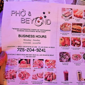 Pho & Beyond - Menu - Vietnamese Near Me - Las Vegas, Nevada