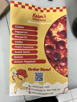 Menu photo 5 Norm's Pizza New York, NY Menu photo 5 Norm's Pizza New York, NY