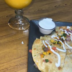 Los Marquez Harrisonburg-VA - frozen drink and Seafood quesadilla