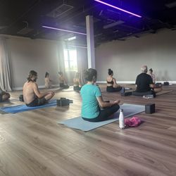 The Atman Room - Inner studio yogis in practice