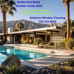Solomon Window Cleaning - MODERNISM WEEK IS ALMOST HERE!