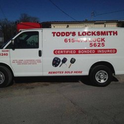 Todd's Locksmith Service - My well marked van, so you know I am licensed and insured complying with the State of TN laws.