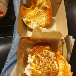 Arby's idea of a Buffalo Chicken sandwich with NO RANCH OR MAYO... Apparently to them that means extra!!