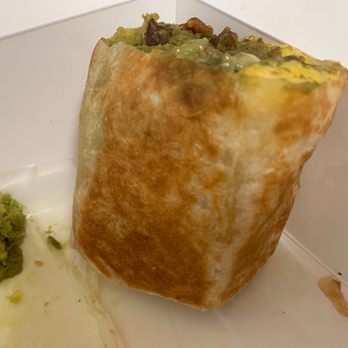 Joan's on Third - Pretty much a $15? Breakfast Burrito  scrambled eggs, bacon, cheese, hash browns & guacamole with salsa and sour cream on the side - Breakfast & Brunch Near Me - Studio City, California