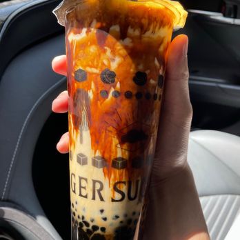 Tiger Sugar - Black sugar boba 1. Signature - Black Sugar Boba and Pearl Milk with Cream Mousse - Bubble Tea Near Me - Seattle, Washington Tiger Sugar - Black sugar boba 1. Signature - Black Sugar Boba and Pearl Milk with Cream Mousse - Bubble Tea Near Me - Seattle, Washington