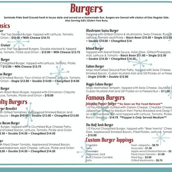GAS- Full Service Restaurant - Burger menu - American Near Me - St. Augustine, Florida