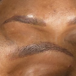 Microblading on afro American black woman near addison tx