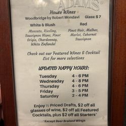 US Hotel Tavern - Happy hour specials!