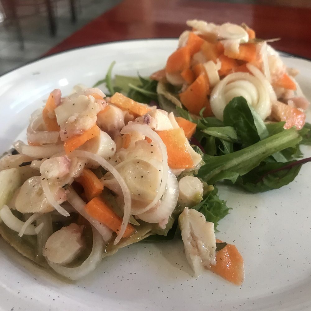 Merida Grill - Octopus tostadas - Mexican Near Me - Puerto Vallarta, JAL