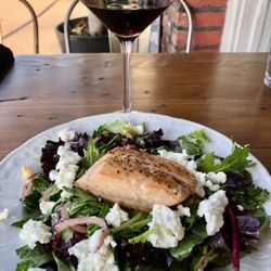 The Saltner Wine & Cicchetti - Goat cheese salad with salmon.