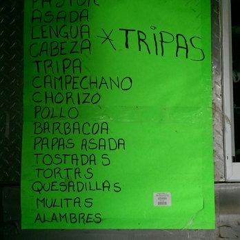 Guelaguetza Tacos - No prices on the piss poor looking menu. - Food Trucks Near Me - Milwaukee, Wisconsin