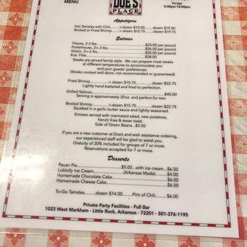Doe's Eat Place - Steakhouses Near Me - Little Rock, Arkansas Doe's Eat Place - Steakhouses Near Me - Little Rock, Arkansas