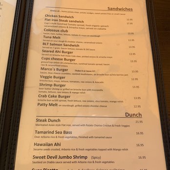 Cups Cafe - Lunch & Dunch Menu - Breakfast & Brunch Near Me - Palm Desert, California