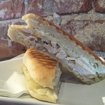 Kuppa Joy Coffee House - Chicken artichoke panini. - Coffee & Tea Near Me - Clovis, California Kuppa Joy Coffee House - Chicken artichoke panini. - Coffee & Tea Near Me - Clovis, California