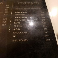 Crepe Corner - Coffee and tea prices