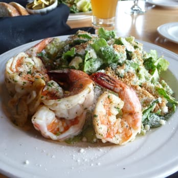 Riverside - fantastic prawns and caesar salad - New American Near Me - Hood River, Oregon