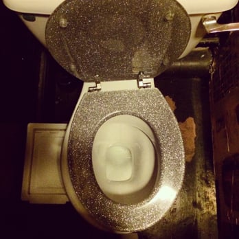 The Brown Derby - Glitter toilet seats in the women's bathroom, POSH - Pubs Near Me - London, XGL