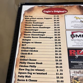 Cagle’s Diner - Burgers Near Me - Seagrove, North Carolina