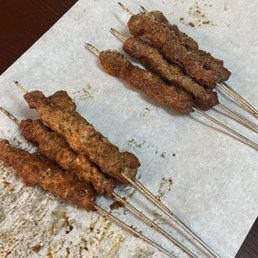 Lamb and beef skewers Lamb and beef skewers