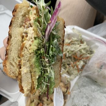 Earth Bistro Cafe - Fried tofu sandwich - Vegan Near Me - Cleveland, Ohio