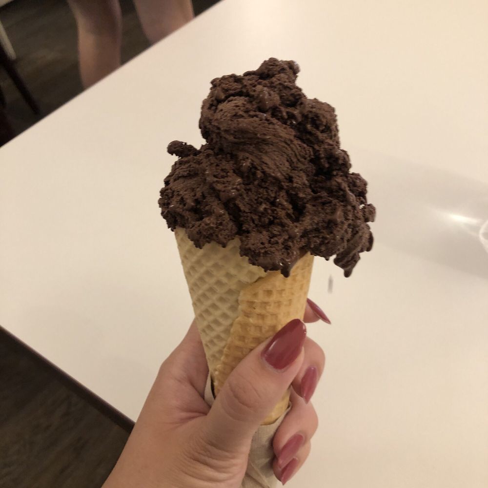 Chocolate ice cream cone Chocolate ice cream cone