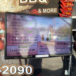 D’s Eats - Menu on a sunny day
