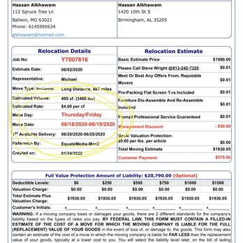 AAA Family Move - They don't respect their contract .. it says delivery within 7 business days but was delivered ways after that - Movers Near Me - Merriam, Kansas