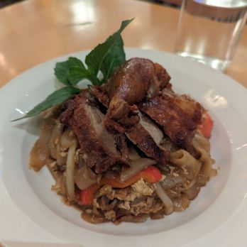 One More Charm - Drunken noodles with crispy duck - Thai Near Me - Brooklyn, New York