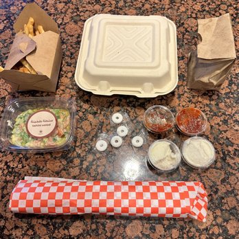 Shawarmaji - Our Togo dinner. Huge wrap - Middle Eastern Near Me - Santa Clara, California Shawarmaji - Our Togo dinner. Huge wrap - Middle Eastern Near Me - Santa Clara, California
