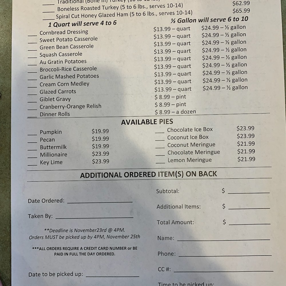 Sugarbakers Cafe & Bakery - Thanksgiving menu. - Bakeries Near Me - Lubbock, Texas Sugarbakers Cafe & Bakery - Thanksgiving menu. - Bakeries Near Me - Lubbock, Texas