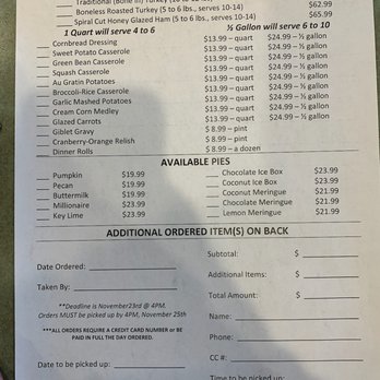 Sugarbakers Cafe & Bakery - Thanksgiving menu. - Bakeries Near Me - Lubbock, Texas Sugarbakers Cafe & Bakery - Thanksgiving menu. - Bakeries Near Me - Lubbock, Texas