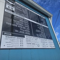 Lindsey's Latte's - Updated menu as of August 16, 2024. Chorizo burrito!