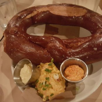 Roost - Bread selection with honey butter, pimiento cheese, and some othet dip. This was good. - New American Near Me - Houston, Texas Roost - Bread selection with honey butter, pimiento cheese, and some othet dip. This was good. - New American Near Me - Houston, Texas