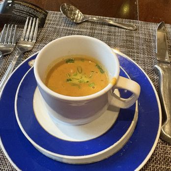The Carriage House - This soup is a dream ! Pumpkin soup with crawfish. - Wine Bars Near Me - Darrow, Louisiana