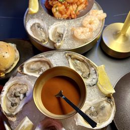 Fresh oysters for $1.50 each!! Mixed seafood platter in the back. The ceviche was delicious! Fresh oysters for $1.50 each!! Mixed seafood platter in the back. The ceviche was delicious!