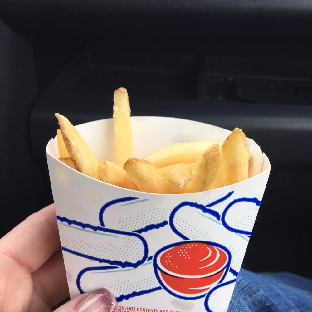 Sonic Drive-In - This is a small fry. We didn't eat any before taking this pics. And none in bag. - Burgers Near Me - Lacey, Washington Sonic Drive-In - This is a small fry. We didn't eat any before taking this pics. And none in bag. - Burgers Near Me - Lacey, Washington