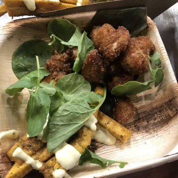 Manjay Restaurant - Jerk Chicken Bites Plantain Fries - Caribbean Near Me - Miami, Florida