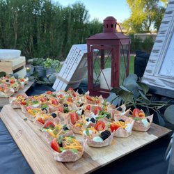 The Local Caterer - Mini taco bowl in a wonton cup