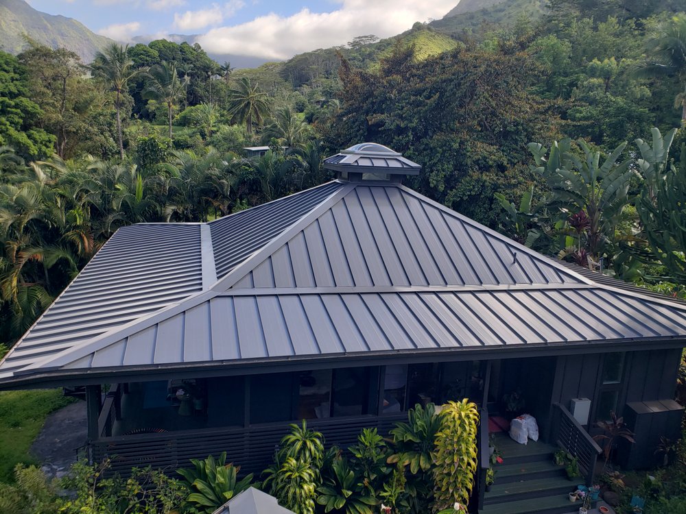 Slide of Metal Roof Pros-Kaua'i Roof Installers