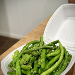 Sun's Mongolian BBQ - Stir fried string beans. (So good!)