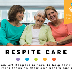 Comfort Keepers Home Care - Our caregivers will assist you when you need a break from caring for your loved one.