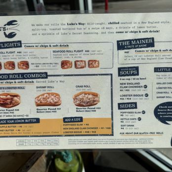 Luke's Lobster - Menu - Seafood Near Me - Las Vegas, Nevada