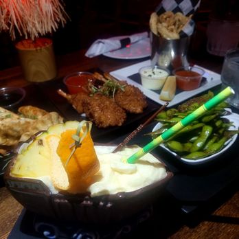 The Lucky Tiki - Whatever Floats Your Boat (or Canoe) with Chicken Potstickers, Coconut Shrimp, Calamari Fritti, and Edamame - Speakeasies Near Me - Los Angeles, California The Lucky Tiki - Whatever Floats Your Boat (or Canoe) with Chicken Potstickers, Coconut Shrimp, Calamari Fritti, and Edamame - Speakeasies Near Me - Los Angeles, California