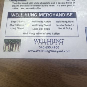 Well Hung Vineyard - Merch - Wine Bars Near Me - Roanoke, Virginia