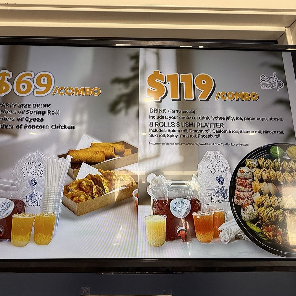 Cool Tea Bar - Combos (July 2025) - Bubble Tea Near Me - Roseville, California