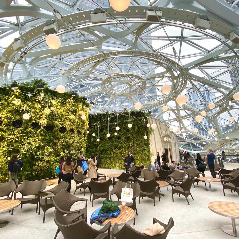 Amazon Spheres - Fourth floor sun roof - Botanical Gardens Near Me - Seattle, Washington Amazon Spheres - Fourth floor sun roof - Botanical Gardens Near Me - Seattle, Washington
