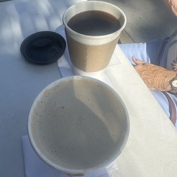 Rise Juice & Coffee - Cup of coffee...One black, one with cream - Coffee & Tea Near Me - Long Beach, California Rise Juice & Coffee - Cup of coffee...One black, one with cream - Coffee & Tea Near Me - Long Beach, California
