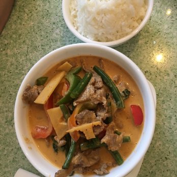 Little Thai Kitchen - Rye - Thai Red Curry, finished to the bottom of the bowls. - Thai Near Me - Rye, New York