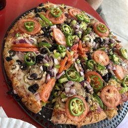 The farmer Vegetable pizza